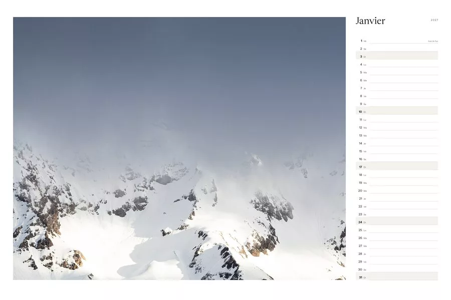 Calendrier 2027, janvier