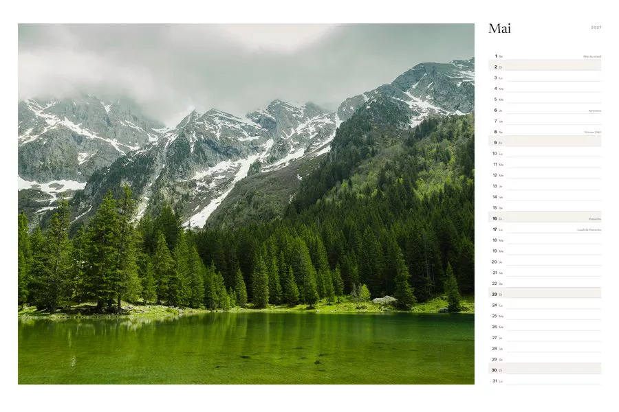 Calendrier 2027, mai