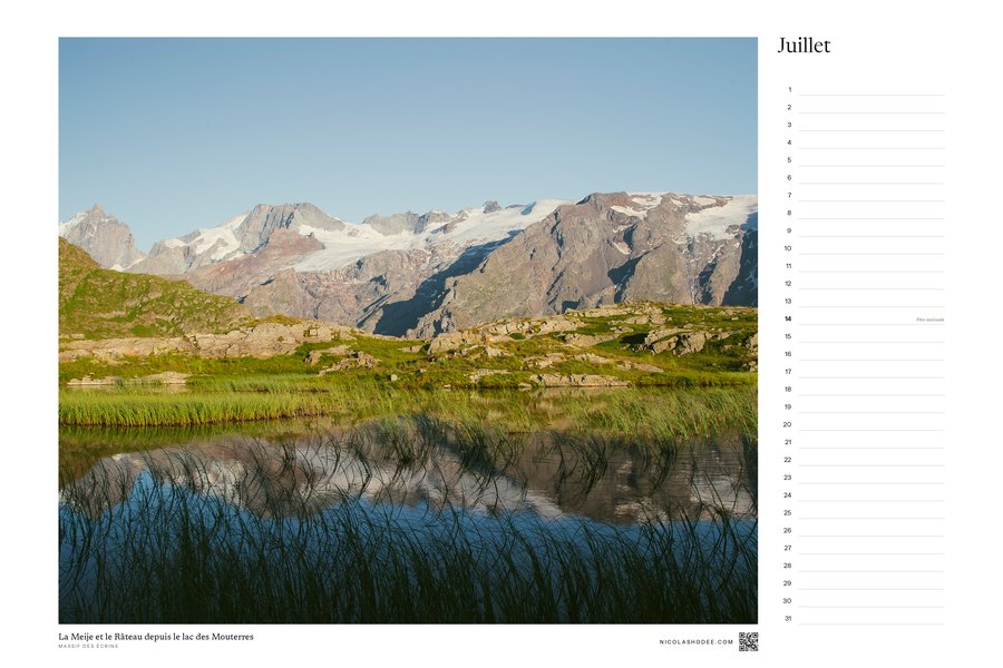 Calendrier perpétuel, juillet