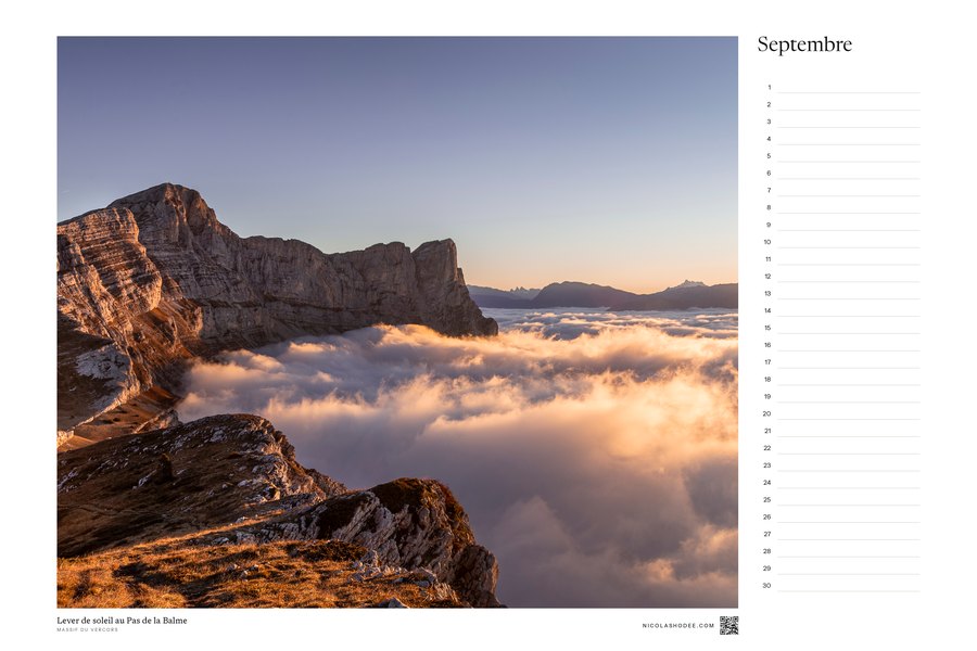Calendrier perpétuel, septembre
