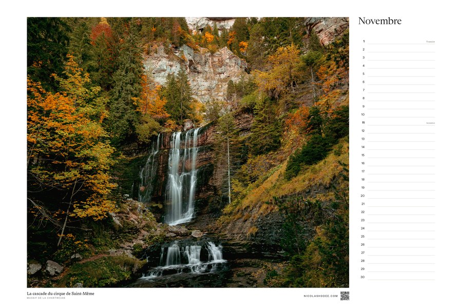Calendrier perpétuel, novembre