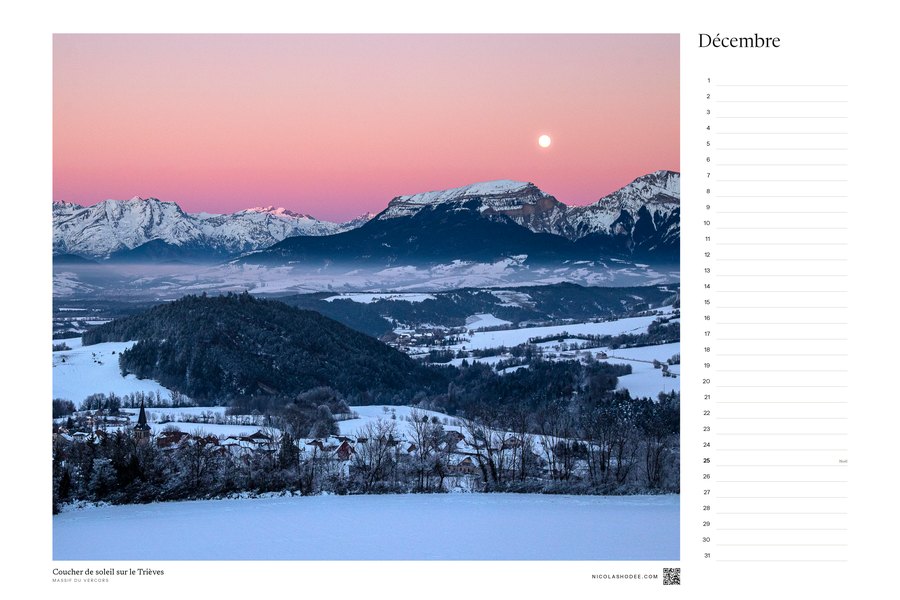 Calendrier perpétuel, décembre