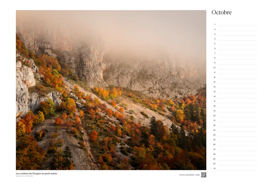Calendrier perpétuel, octobre